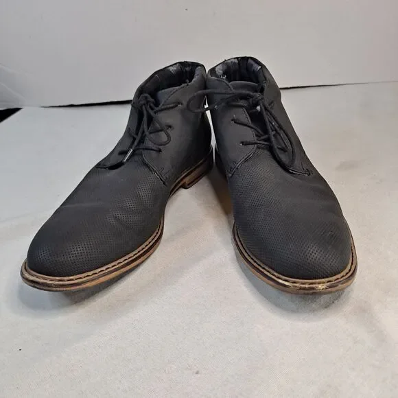 Steve Madden Grasin Shoe Buckle Exclusive Men's 11 Faux Suede Perforated Loafers