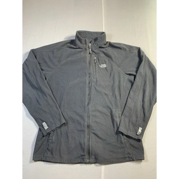 The North Face Wind Wall Jacket Men's Small Black Full Zip Pockets Fleece Coat