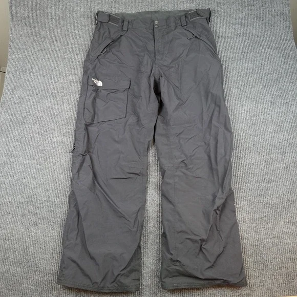 The North Face HyVent Snow Pants Mens 2XL Gray Waterproof Lined Ski Snowboard