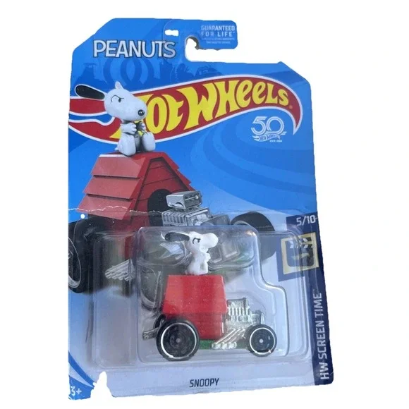 Hot Wheels Snoopy Peanuts Screen Time Series Hot Rod Snoopy On His House 1:64‎