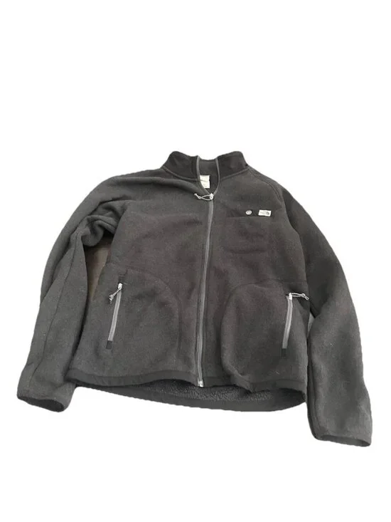 The North Face Gordon Lyons Full Zip Fleece Jacket- Black Heather Gray Small