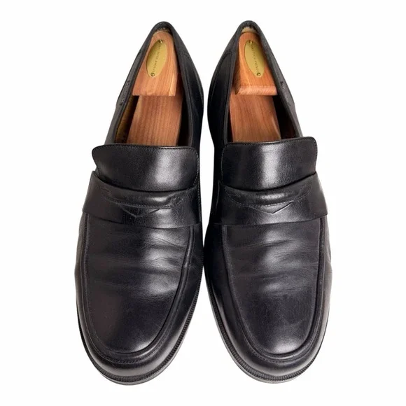 Mephisto Kurtis Black Leather Comfort Loafers Men’s 11.5 EU 44 Slip On Shoes