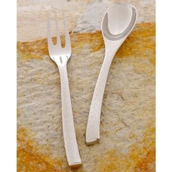 NEW Original  Sasaki JAMES 2 pc Stainless Serving Set Vicente Wolf Design