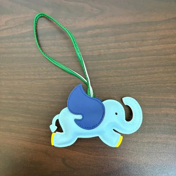 Elephant Bag Charm Dumbo Pegasus Bag Charm Blue New