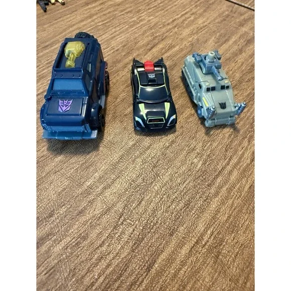 Lot of 3 Transformers Vehicles Autobot Decepticon Car Truck Tank Hasbro