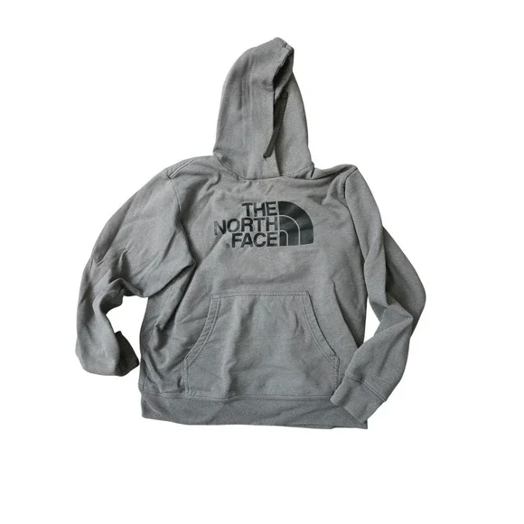 The North Face Mens Half Dome Pullover Hoodie Gray Large Sweatshirt Logo