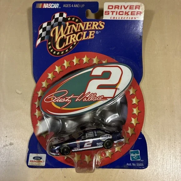 Rusty Wallace #2 Ford  NASCAR 1/64 Driver Sticker Collection Winners Circle