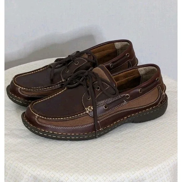 French Shriner Sz 9M Dark Brown Leather Loafers Men’s Boat Shoes EUC Sailing