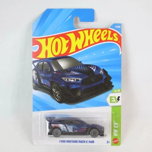 Hot Wheels Blue Ford Mustang Mach-E 1400 Toy Car - NEW