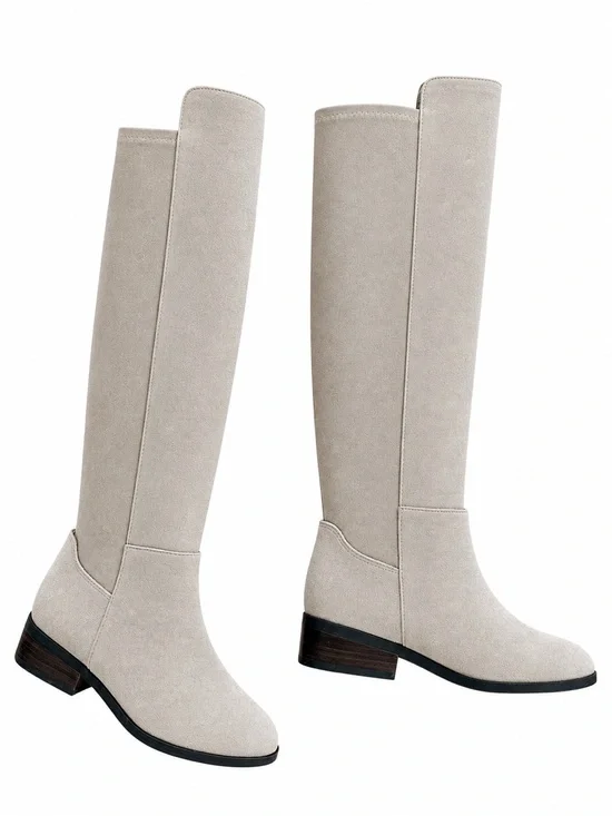 Lucky Brand Taupe Suede Knee High Boots Size 6 | Neutral Fall Boot