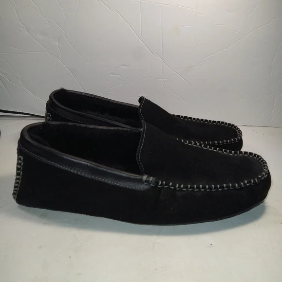 Florsheim Black Suede Driving Loafers Shoes Men's sz 10M.