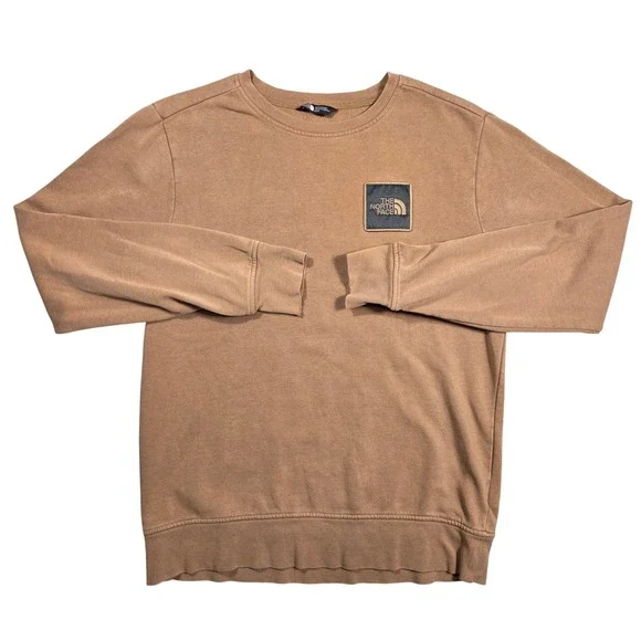 The North Face Mens Crewneck Sweatshirt Brown Pullover M Outdoors Urban Hiker‎