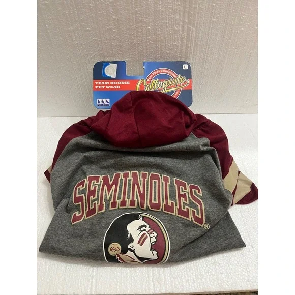 FLORIDA STATE SEMINOLES‎ NCAA Pet Dog Hoodie T-shirt Tee NEW Large