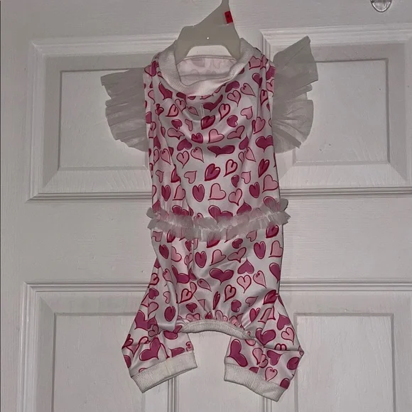 Heart Print Pet Outfit