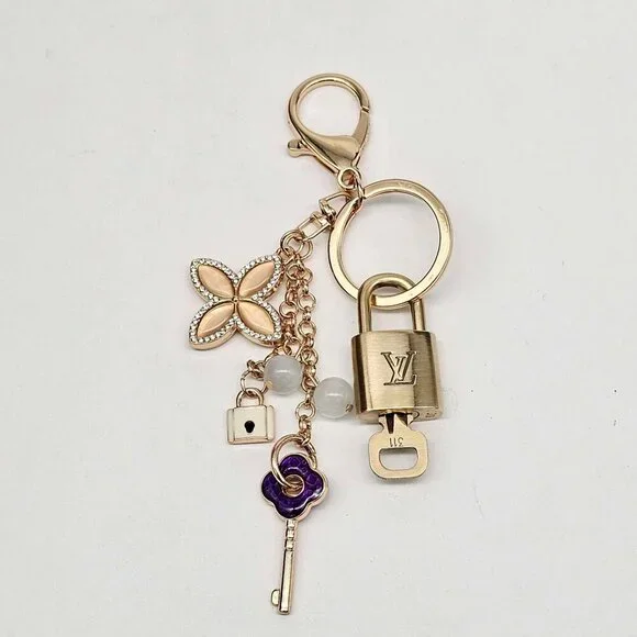 Authentic LV Gold Padlock 🔒 Unbranded Keychain Charm for Louis Vuitton Bags