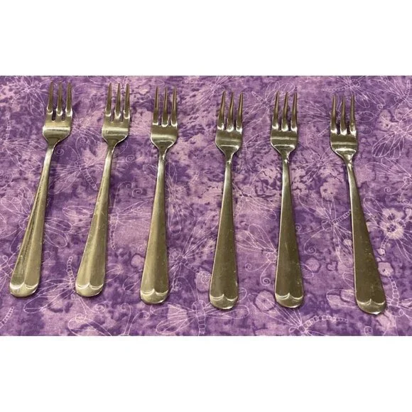 The Main Course MNF3 Cocktail Seafood Forks Korea Stainless Flatware Set of‎ 6