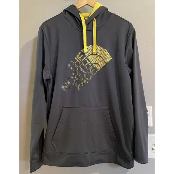 The North Face‎ Hoodie Graphic Smooth Fleece Pullover Sweatshirt Logo Medium