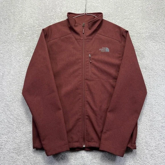The North Face Jacket Mens Large Maroon Apex Bionic WindWall Softshell Outdoors