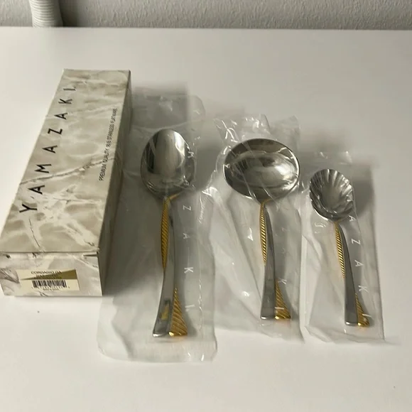NIB Yamazaki Cordagio Gold Accent 3 pc Completer set
