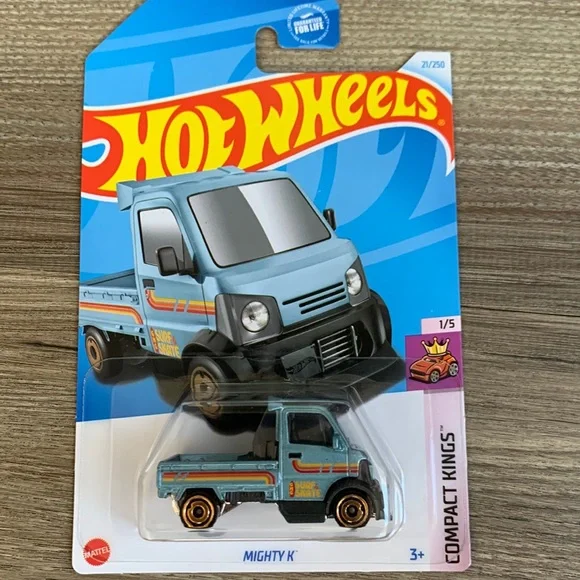 Hot Wheels Blue Truck Mighty K Compact Kings Hotwheels Mainline Car New 2024