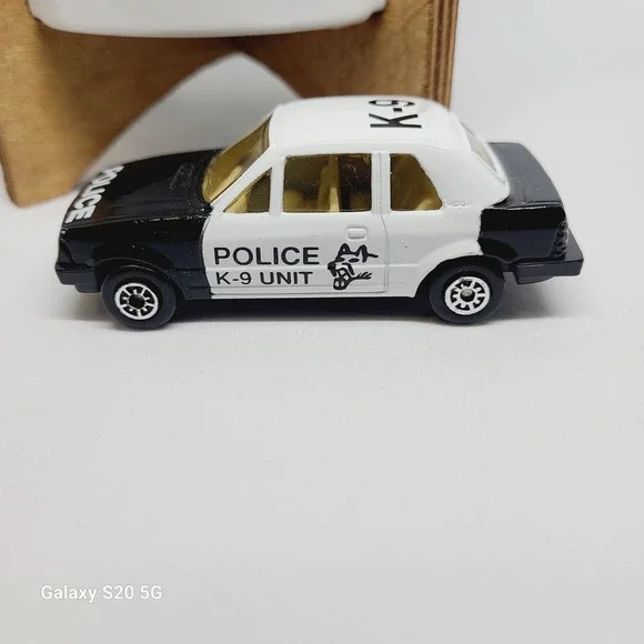 Vintage‎ Police K-9 Unit Toy Car Black and White Diecast Vehicle