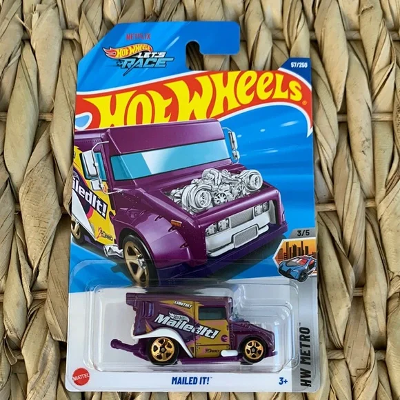 Mailed It Treasure Hunt Series Hot Wheels Purple Truck Mail Van HotWheels 2025 🆕