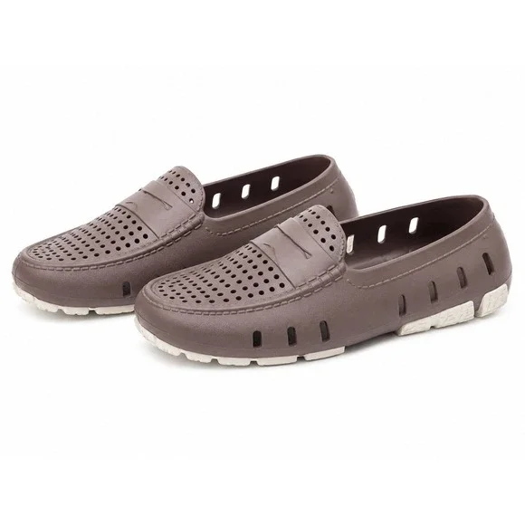 Floafers Loafers 12 Driftwood Driver Coastal Preppy Lightweight Boat Shoes
