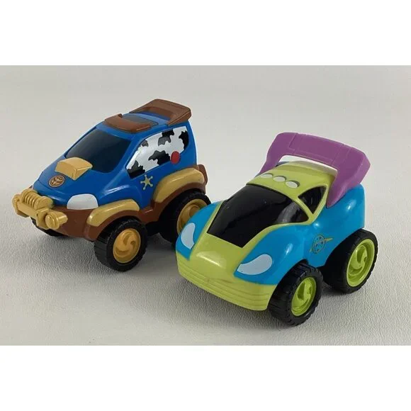 Disney Pixar Toy Story Friction Power Racers Buzz Lightyear Sheriff Woody Cars