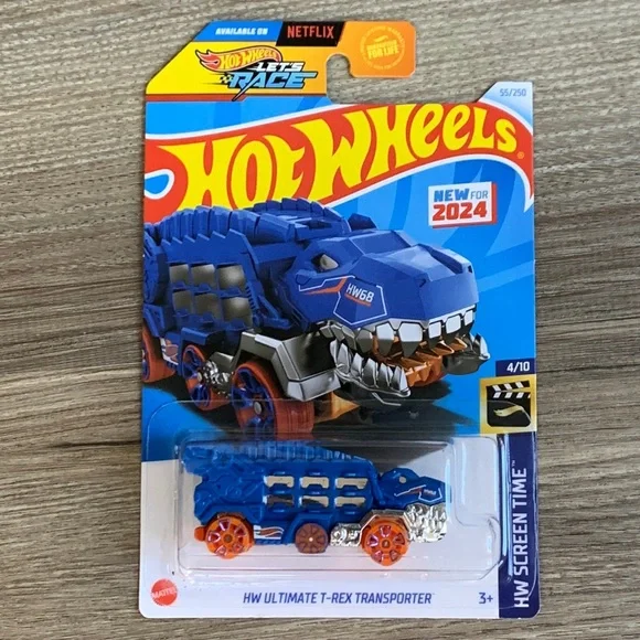 Hot Wheels TRex Transporter Truck HW Screen Time Hotwheels Lets Race T REX new