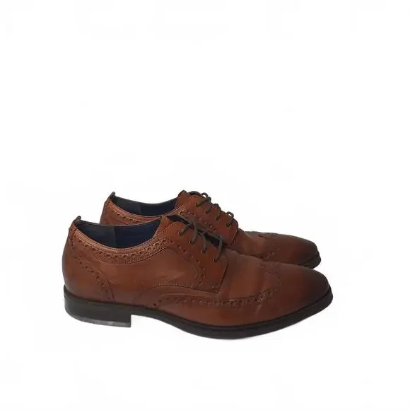 Cole‎ Haan Men's Brown Leather Wingtip Oxfords Size 8.5 M