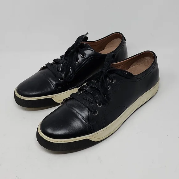 J & M Lace Up Black Leather Oxfords Men's Size 9