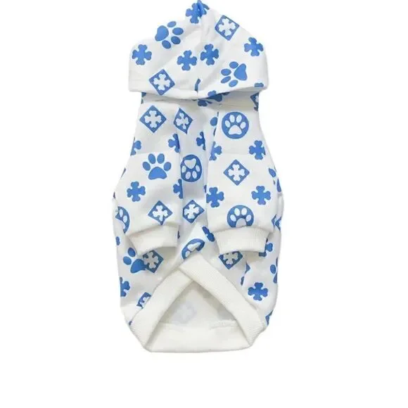 Dog Paw stamp dog hoodie spring dog hoodie dog outfit dog clothes
