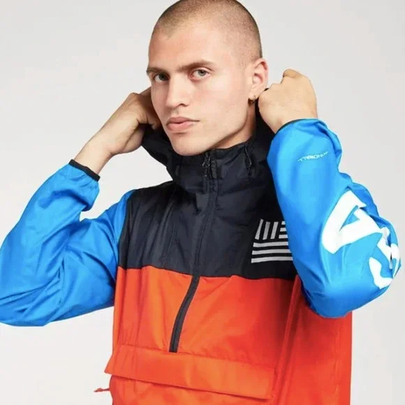 The North Face IC Anorak Windbreaker‎ Windwall Packable Jacket Mens $89 Sz S TNF