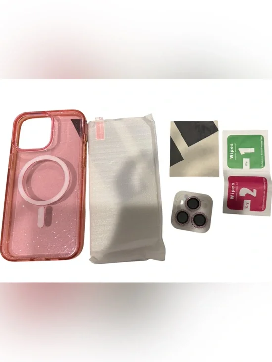 GlitterMeshine Magnetic for iPhone Pink MagSafe Compatible Phone Case