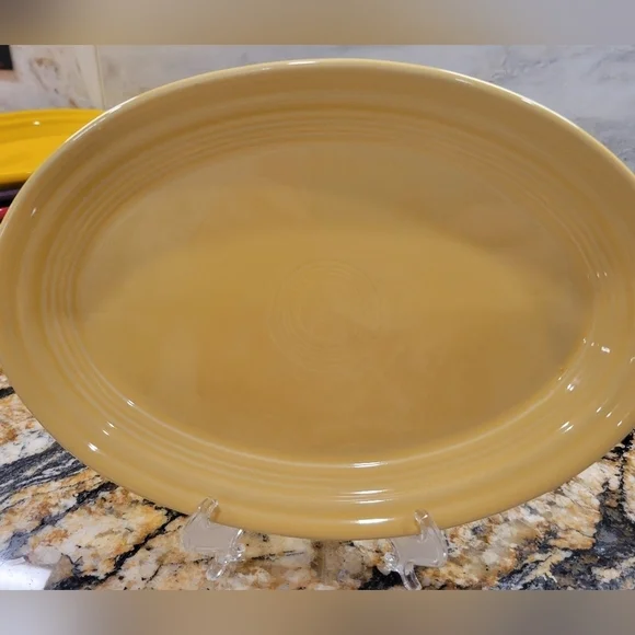 Fiesta 9 5/8 Inch Small Oval Serving Platter Sunflower
