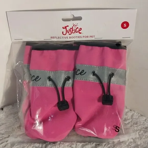 NWT Justice Reflective Booties For Pets