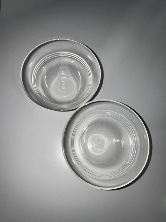 Pyrex‎ Clear Glass Mixing Prep Bowls - Set of 2