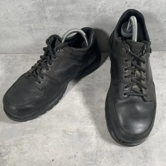 Harley Davidson Low Top Boots Mens Sz 8.5 Womens 10 Riding Black‎ Leather Shoes