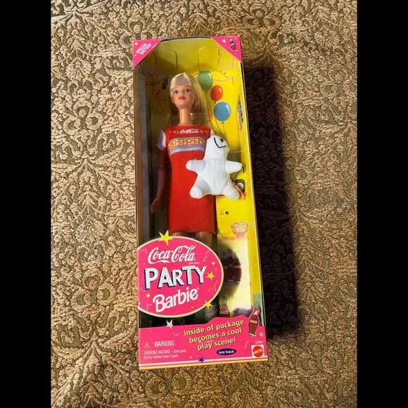 1998 Coca-Cola Party‎ Barbie Doll Special Edition Mattel #22964