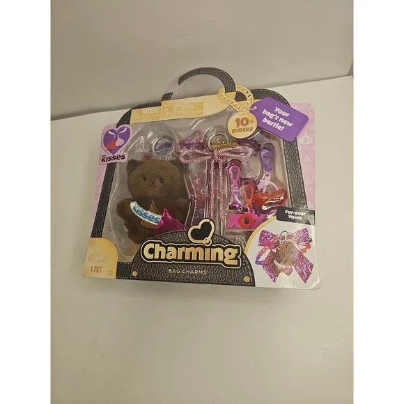 Charming Bag Charms Bear with Hershey's Kisses by Jakks Pacific New‎