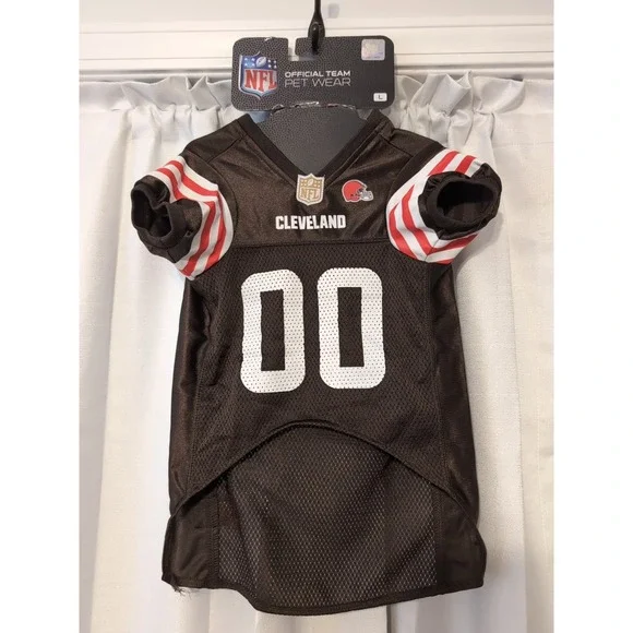 Brand New Cleveland Browns Officially Licensed Pet‎ Jersey Size Large