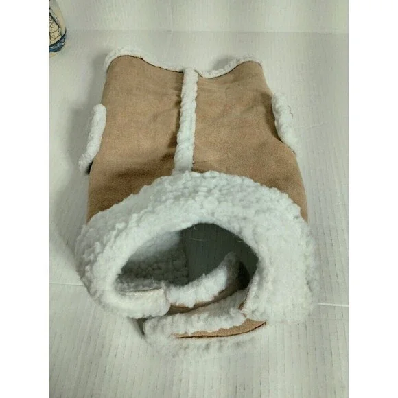 Suede Look a like  Dog / Pet Fashionable‎ Warm Coat Size M