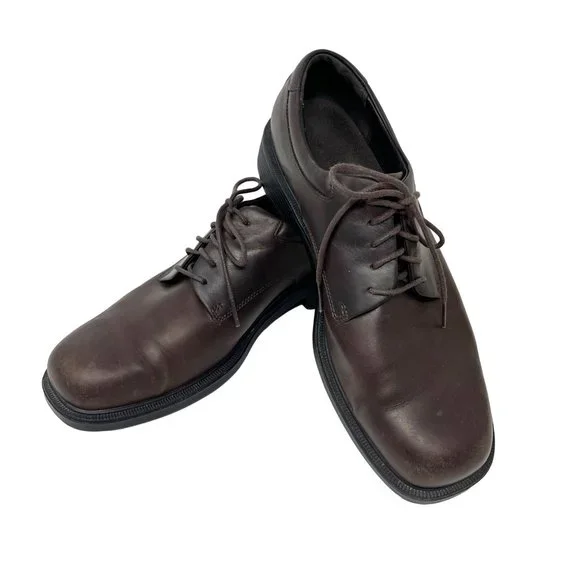 Rockport Mens Margin Brown Lace Up Leather Oxford  Sz 11 Academia Preppy‎ Career