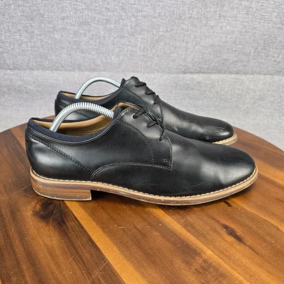 Sonoma Goods For Life Theodore Mens Black Derby Dress Shoes Sz 8.5 M SNTHEODORE