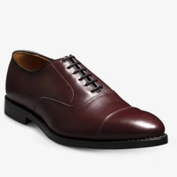 Allen Edmonds Brown Leather Park Avenue Cap Toe‎ Oxfords Sz. 10.5