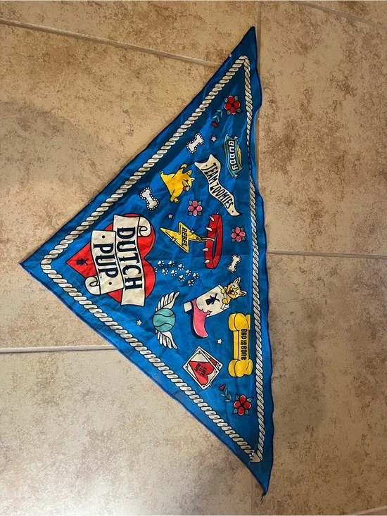 Dutch Bros 2024 Dutch Pup Dog Bandana National Dog Day Pet Handkerchief Coffee