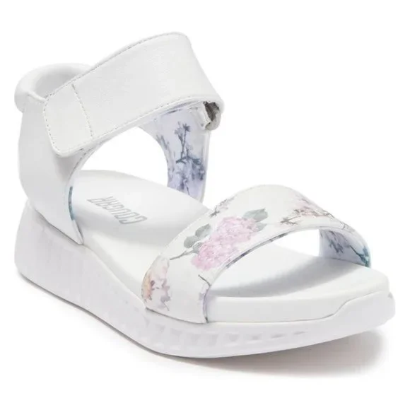 COUGAR Fiesta Floral Platform Ankle Strap Sandal - Blossom/White