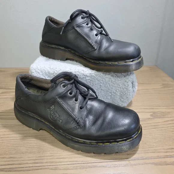 Dr Martens 8A17 Vintage Mens Black Oxford Lace Up Size 11 Dress Casual Shoe