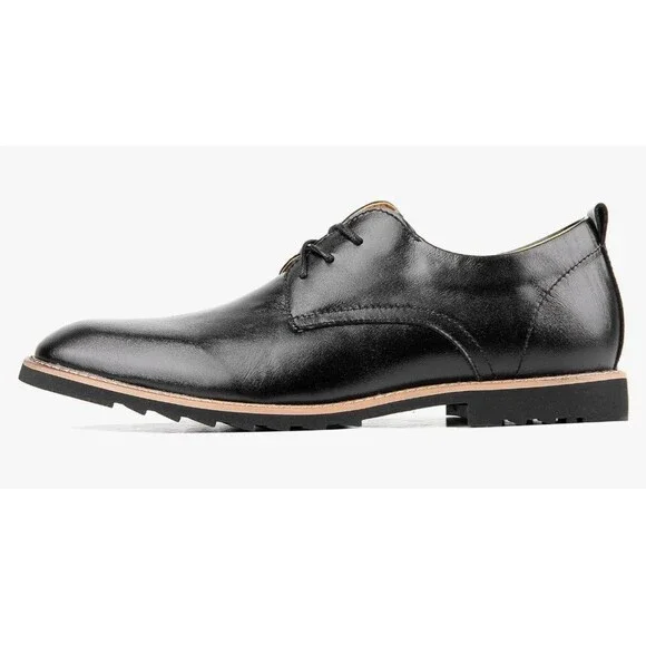 ILoveSia Soft Leather Casual Business Oxford Dress Shoes Black Men's Size 9.5