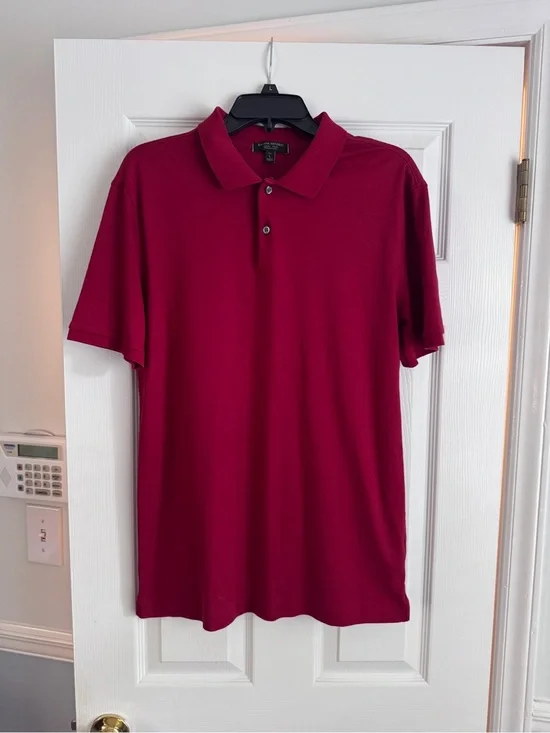 Banana Republic Men's Luxury Touch Performance Red Polo Shirt